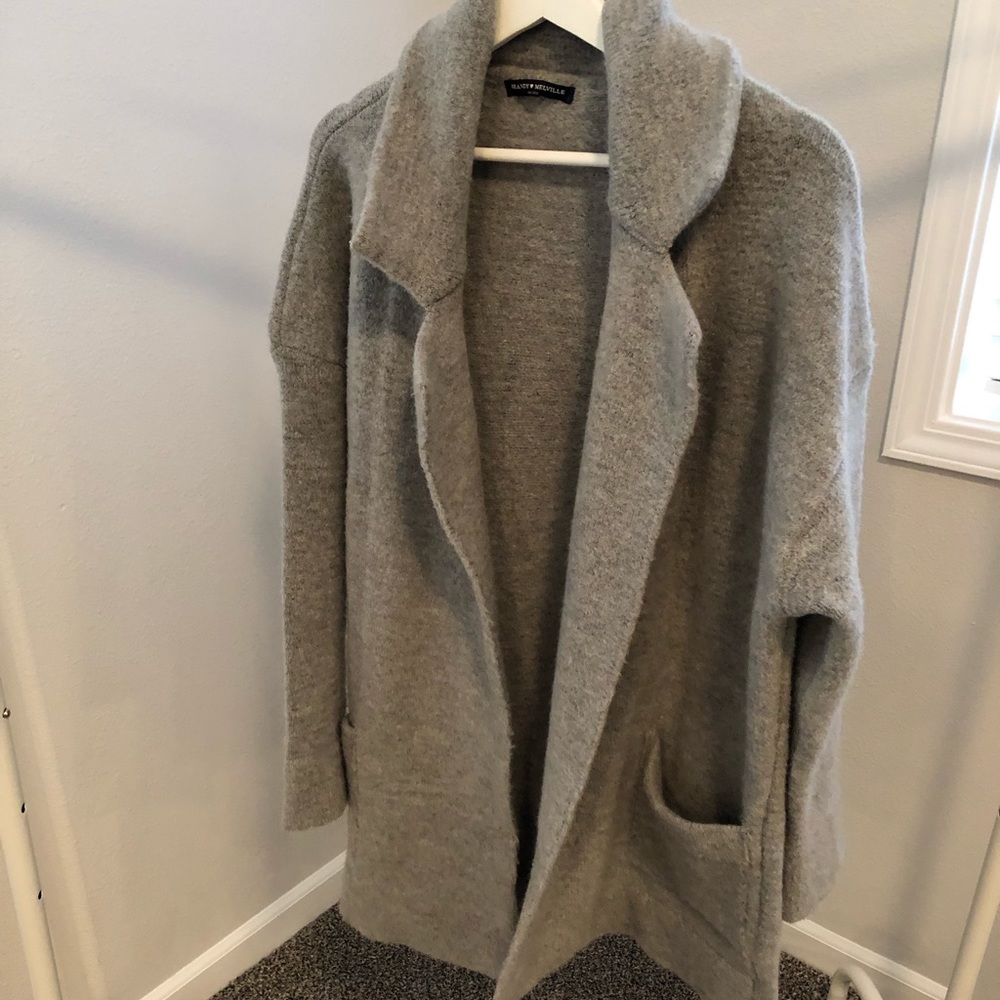 Gray Casual Coat